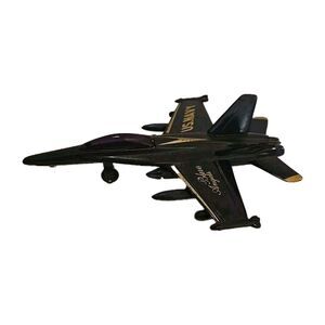 Toysmith US Navy F 15 Blue Angel Jet Plane Diecast Toy 4.5 Inches
